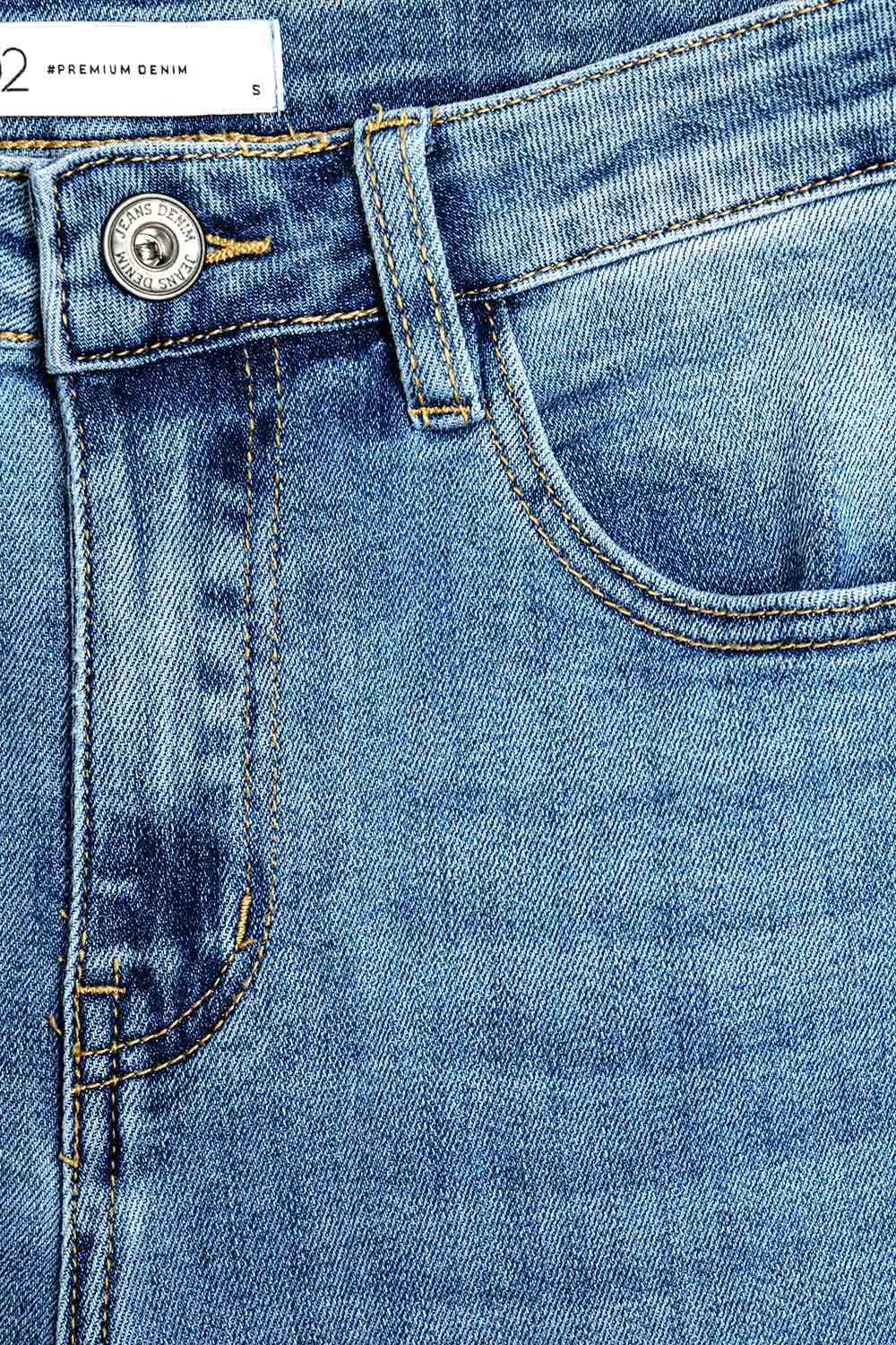 Jean bootcut évasé à taille haute