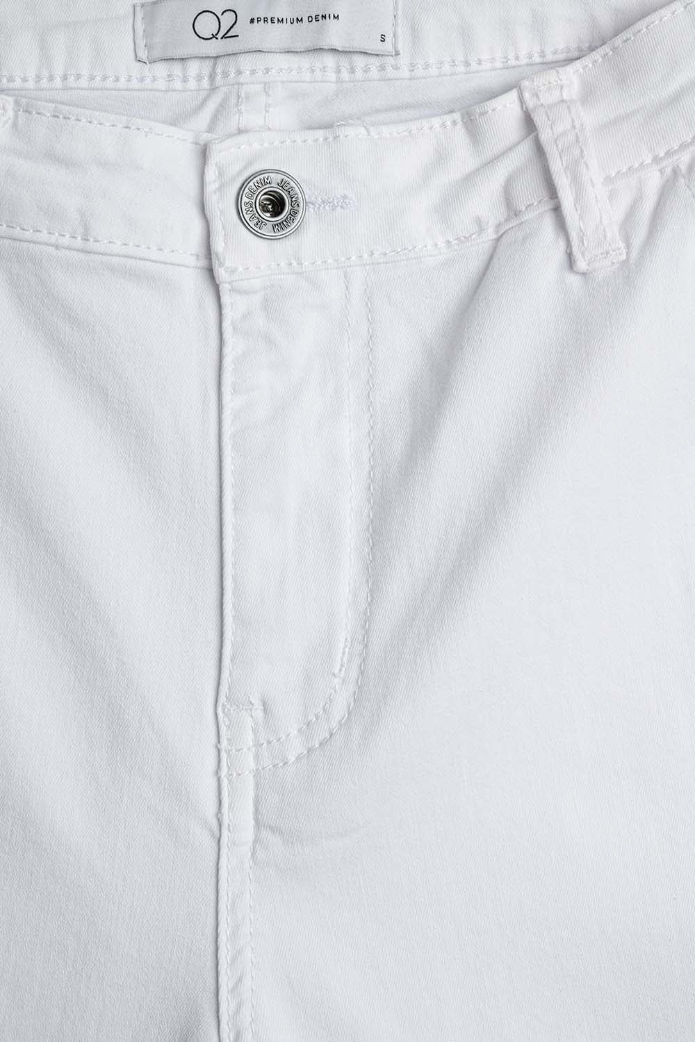 Pantalon Évasé Blanc Confortable et Extensible