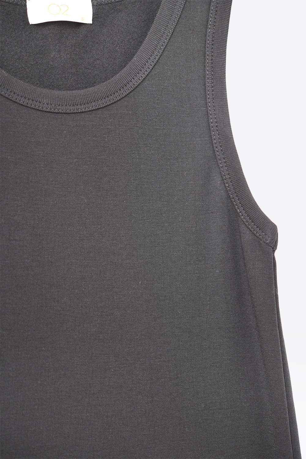 Débardeur de base en tricot super doux noir