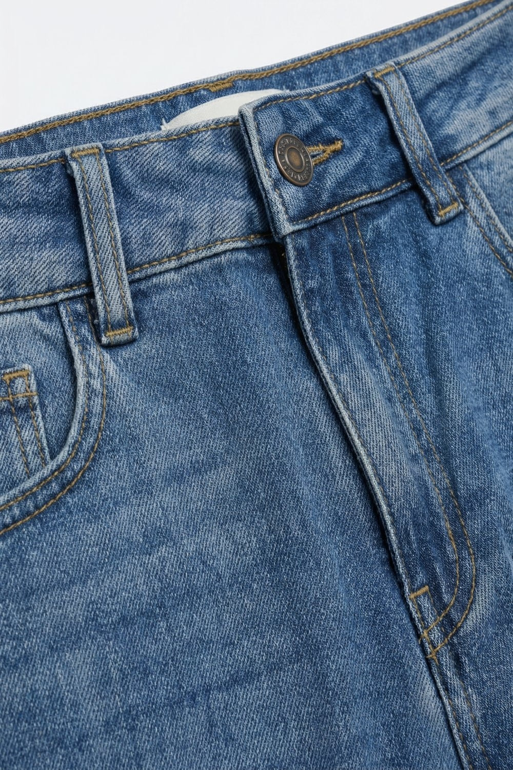 Jean ballon décontracté taille haute en denim délavé clair