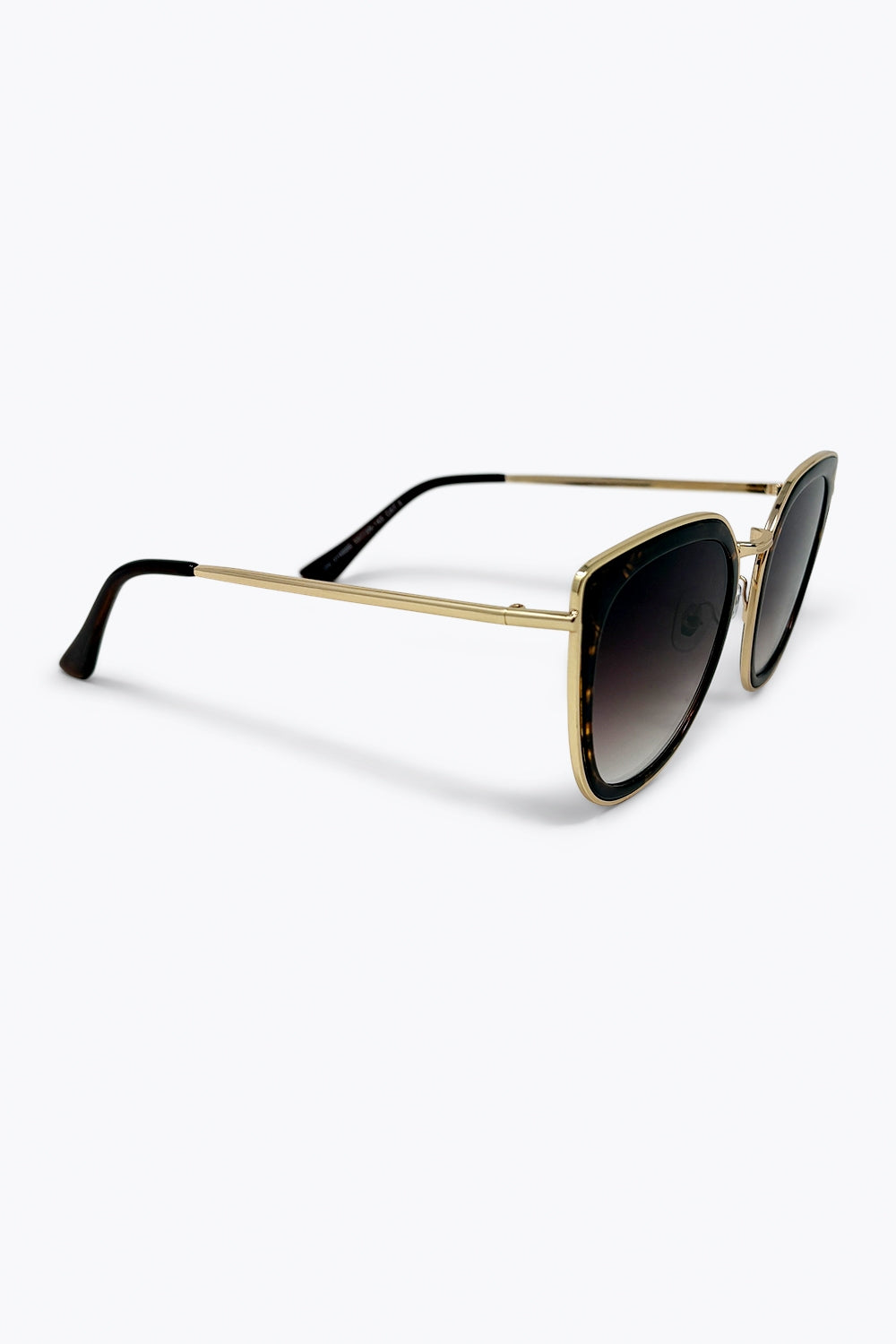 Lunettes de soleil œil de chat écaille de tortue marron avec verres dégradés