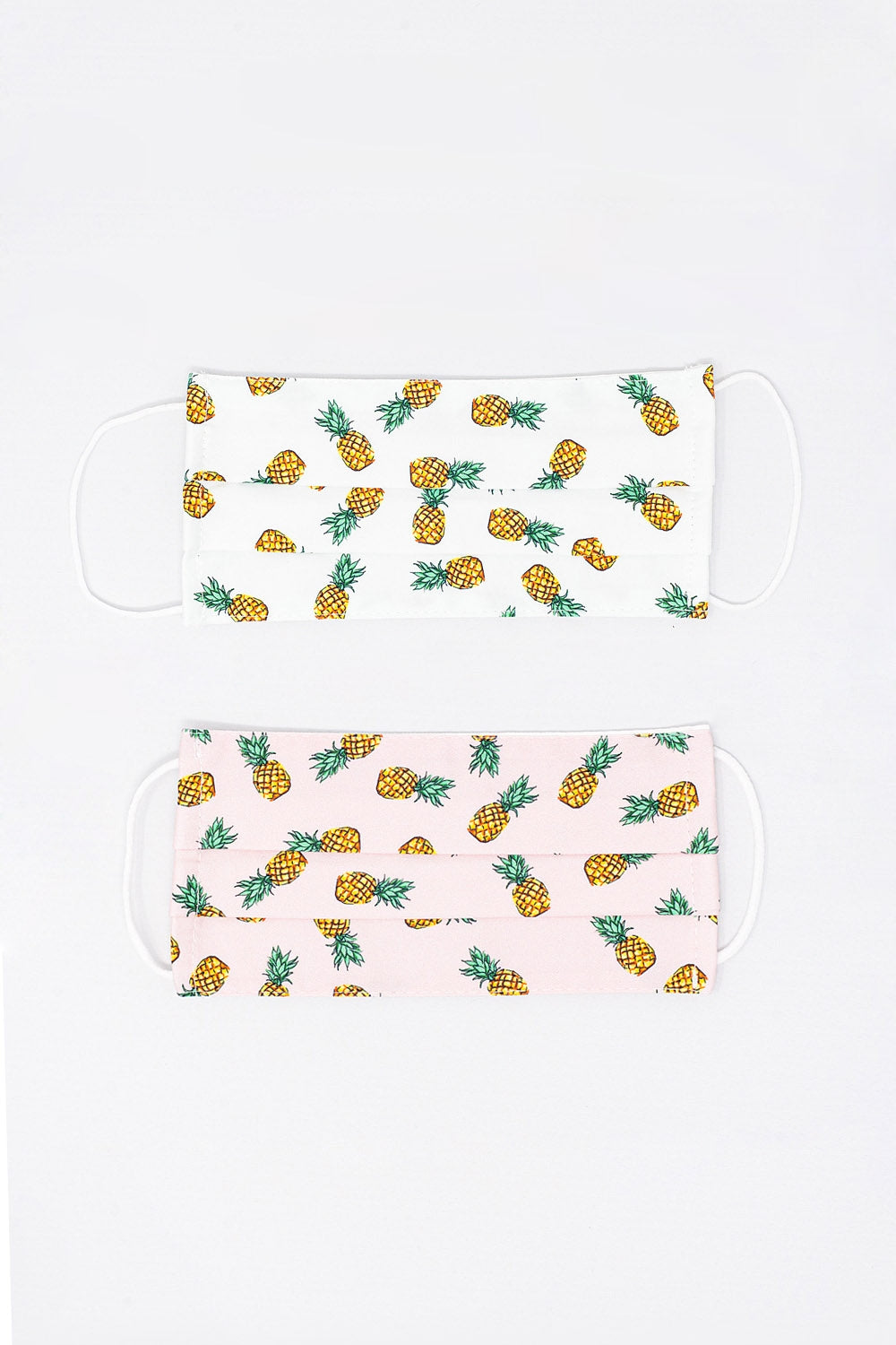 Q2 2 PACK masque imprimé ananas