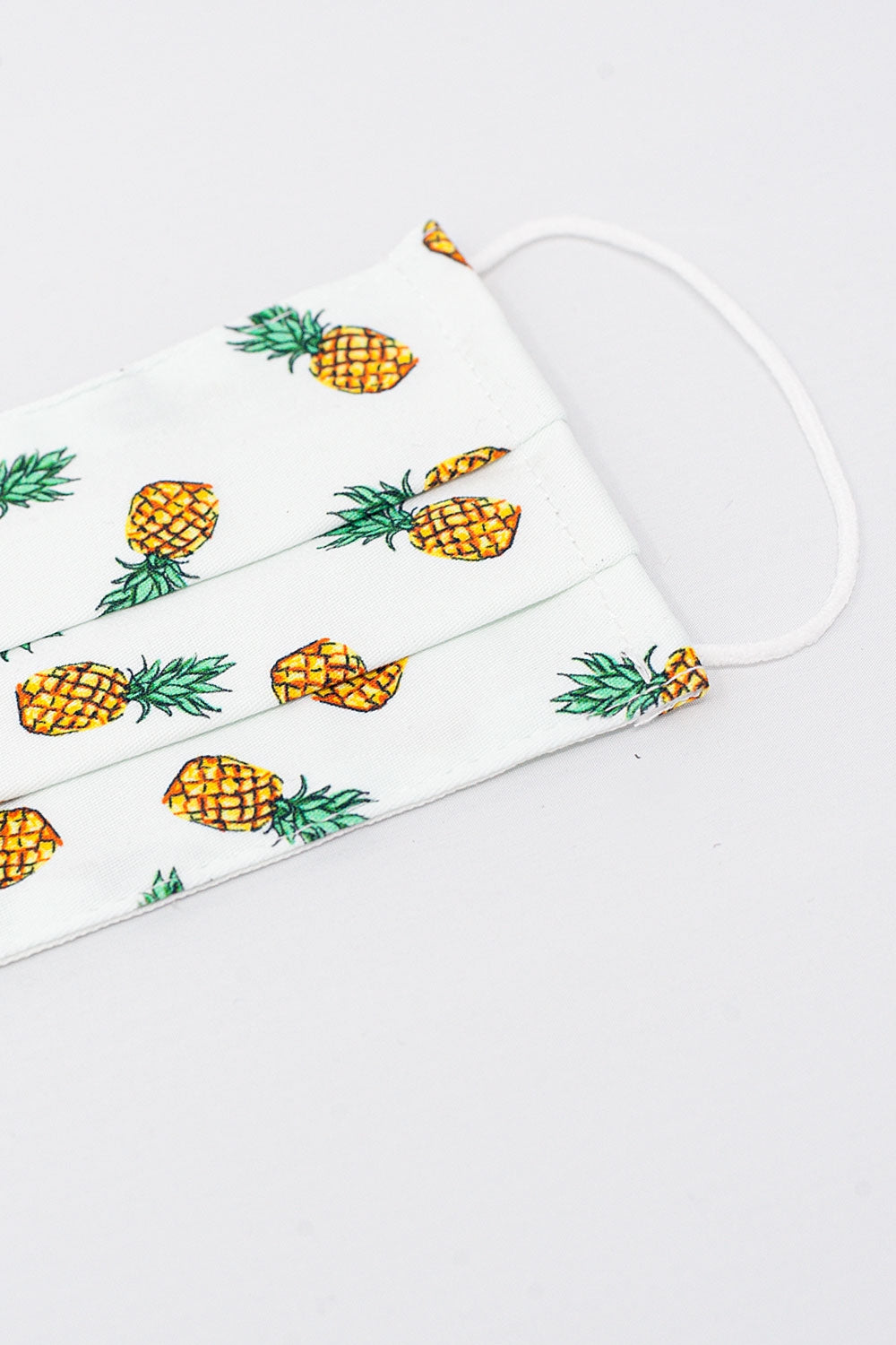 2 PACK masque imprimé ananas