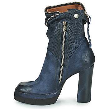 Bottines femmes Airstep / A.S.98 BLOC ZIP Bleu