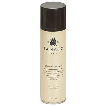 Accessoires chaussures femmes Famaco AEROSOL "RENOVATEUR DAIM" MARRON FONCE 250 ML Marron