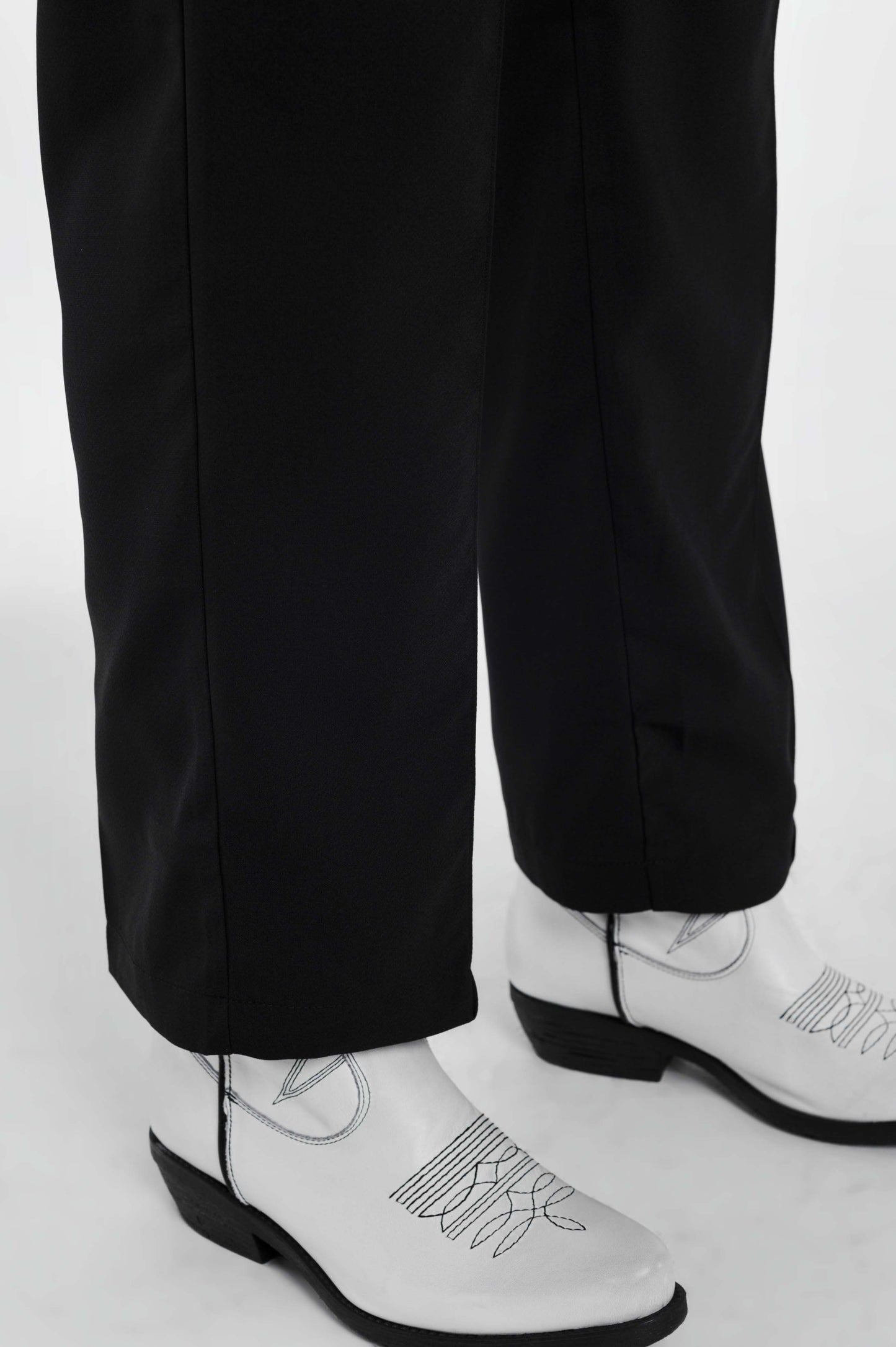 Pantalon avec ceinture Noir