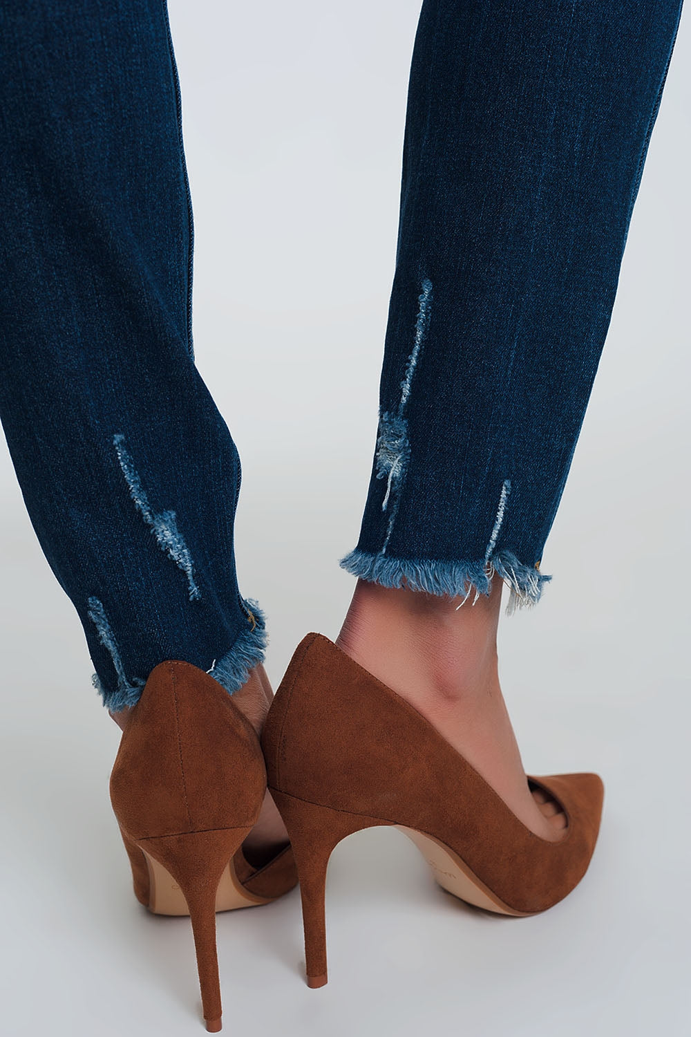 Jean skinny taille classique – Bleu Clair