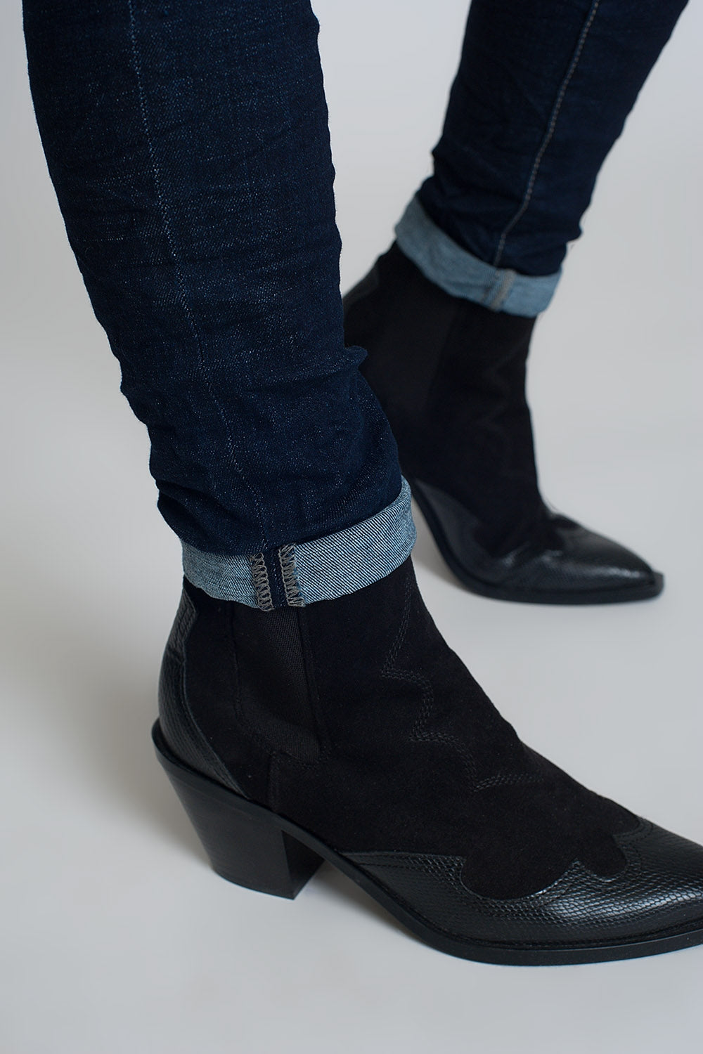 Jeans coupe fine style chinois