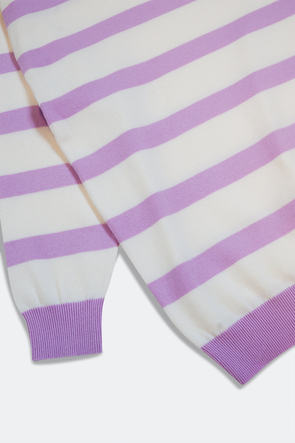 Pull long à rayures pourpre