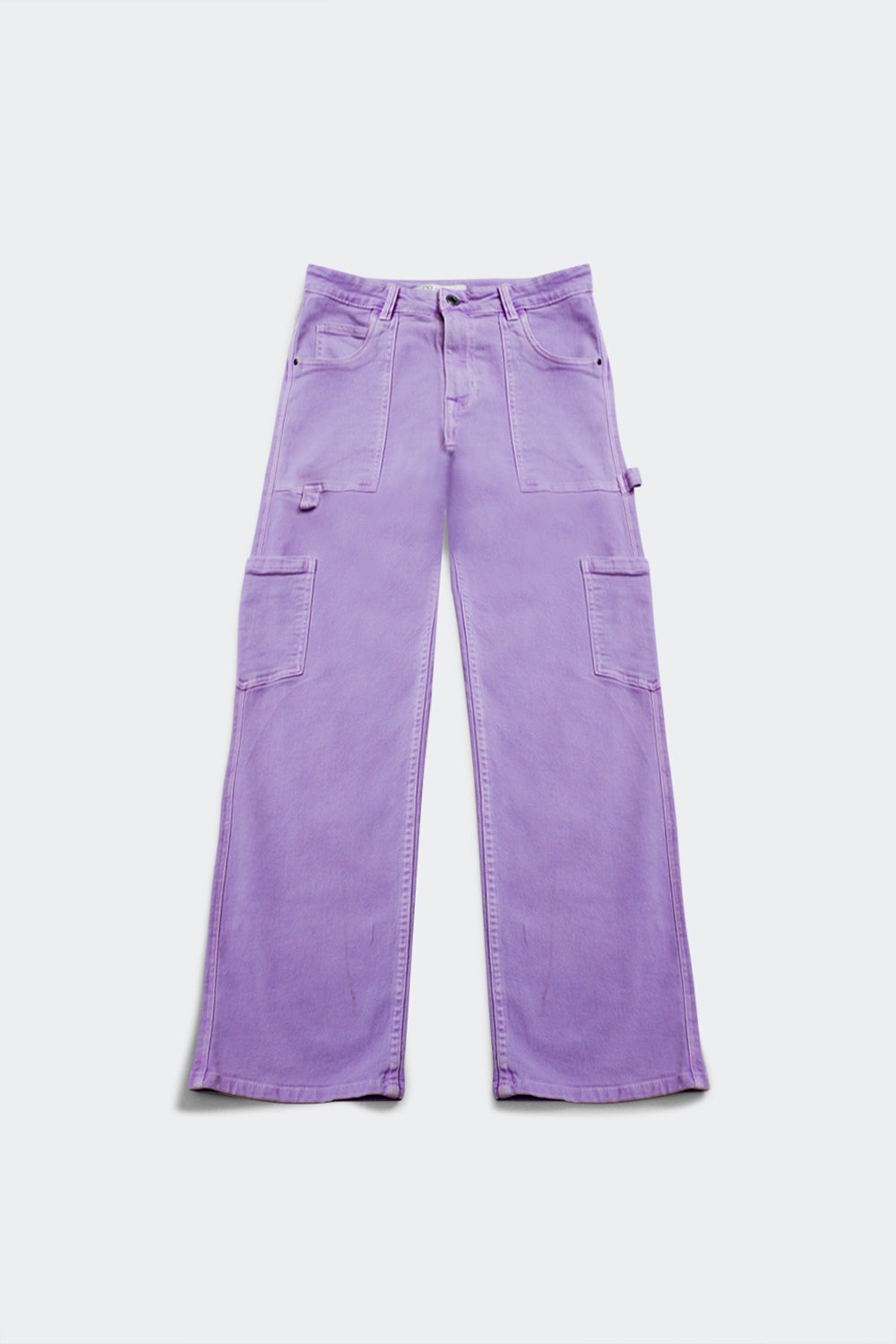 Pantalon cargo en violet