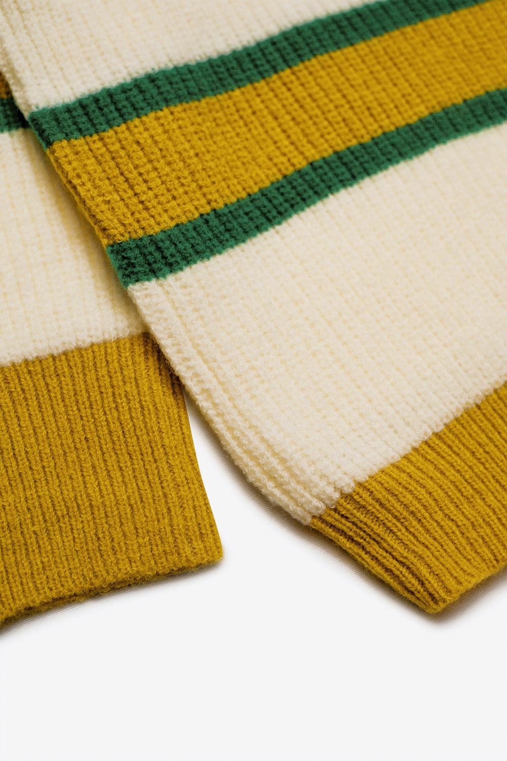 Cardigan ouvert sur le devant à rayures jaunes