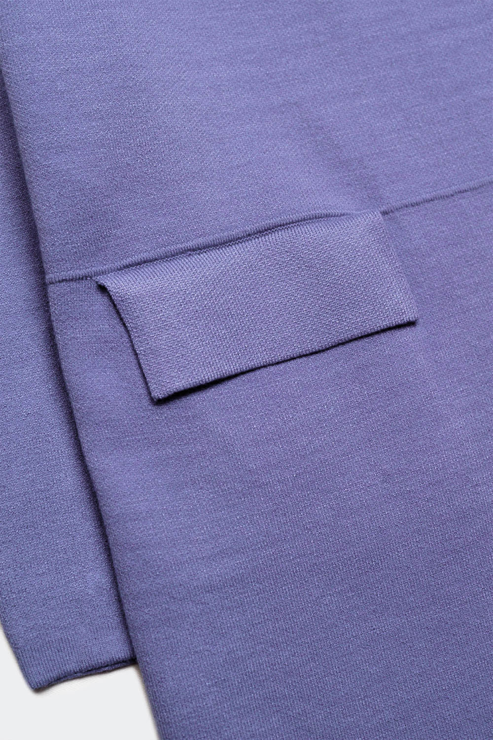 Gilet long avec col oversize violet