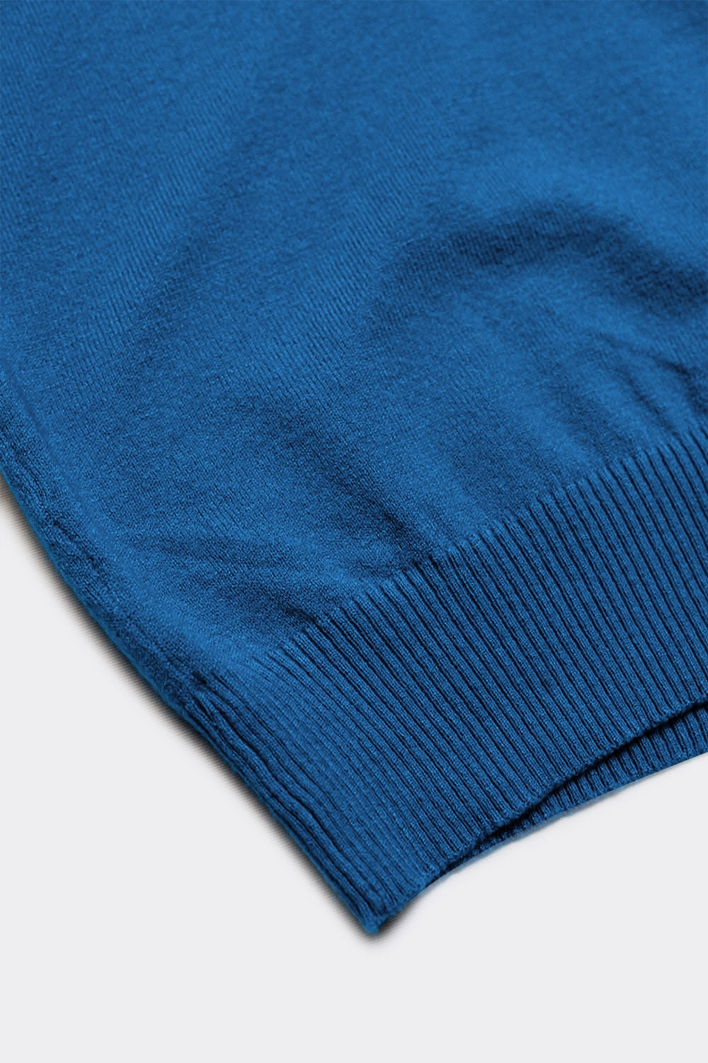 Pullover à débardeur en maille bleu