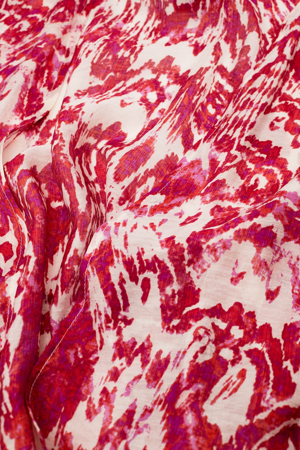 Kimono long rouge avec fermeture à cordon en imprimé tribal