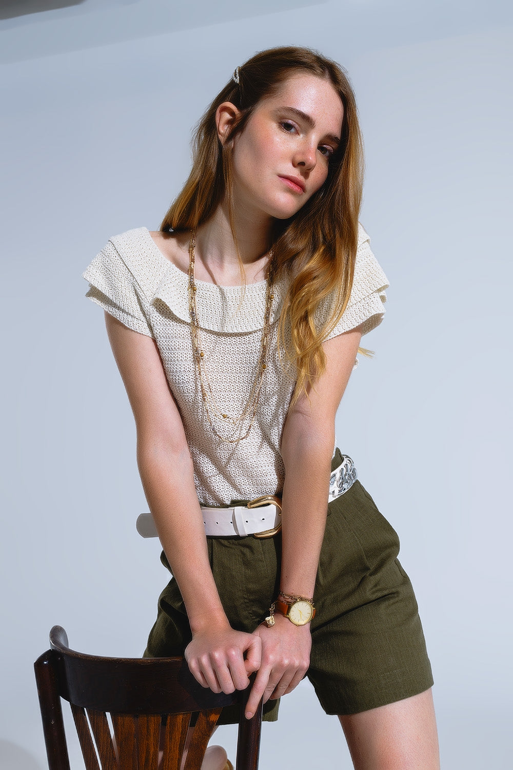 Collier 3 en 1 avec différents types de perles