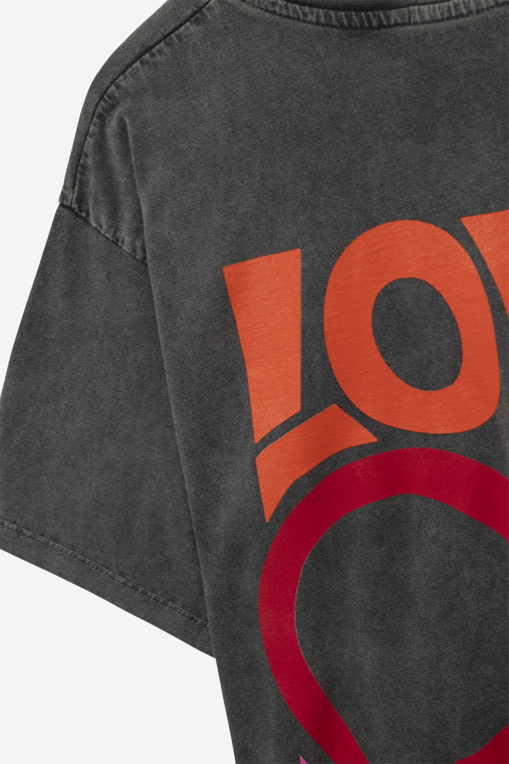 Black T-Shirt with Love is Air and Heart with Peace logo