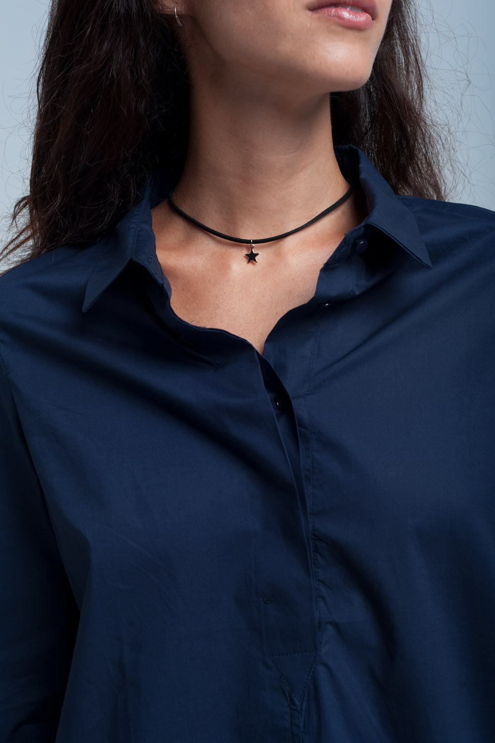 Chemise bleu marine foncée