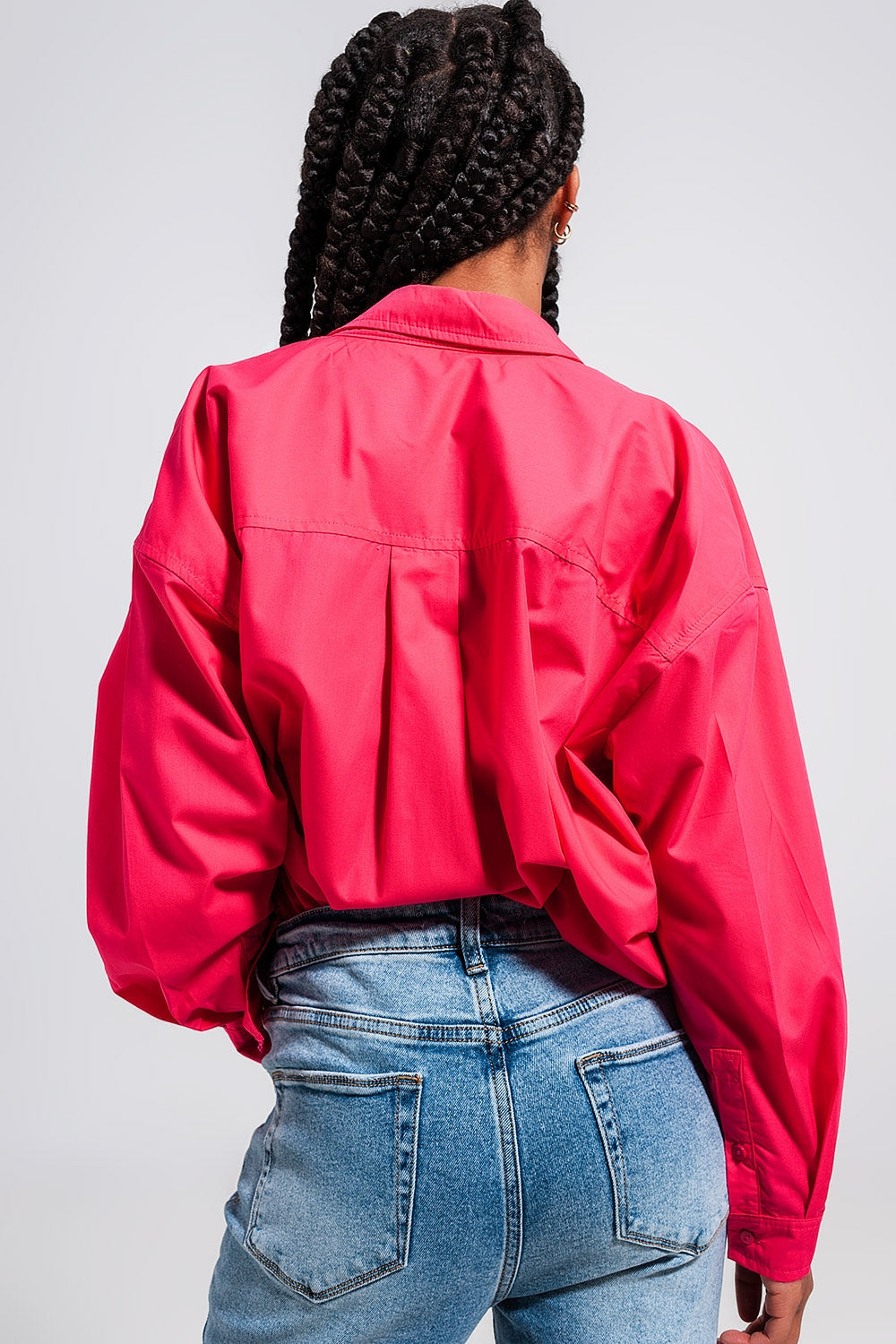 Chemise boutonnée devant Fuchsia