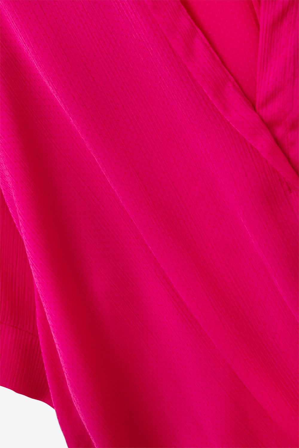 Chemise enveloppante fuchsia