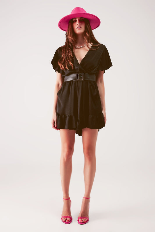 Q2 Combinaison cache cœur à manches ange noir