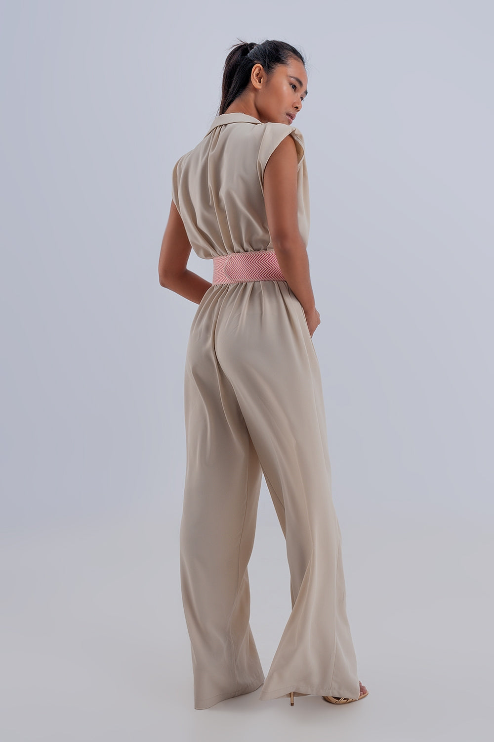 Combinaison large beige