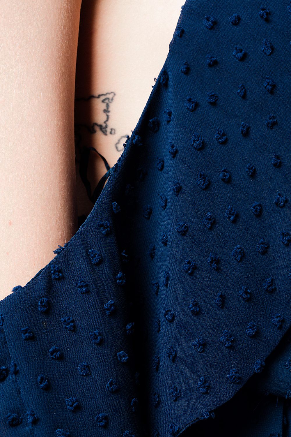 Combinaison navy à épaules dénudées