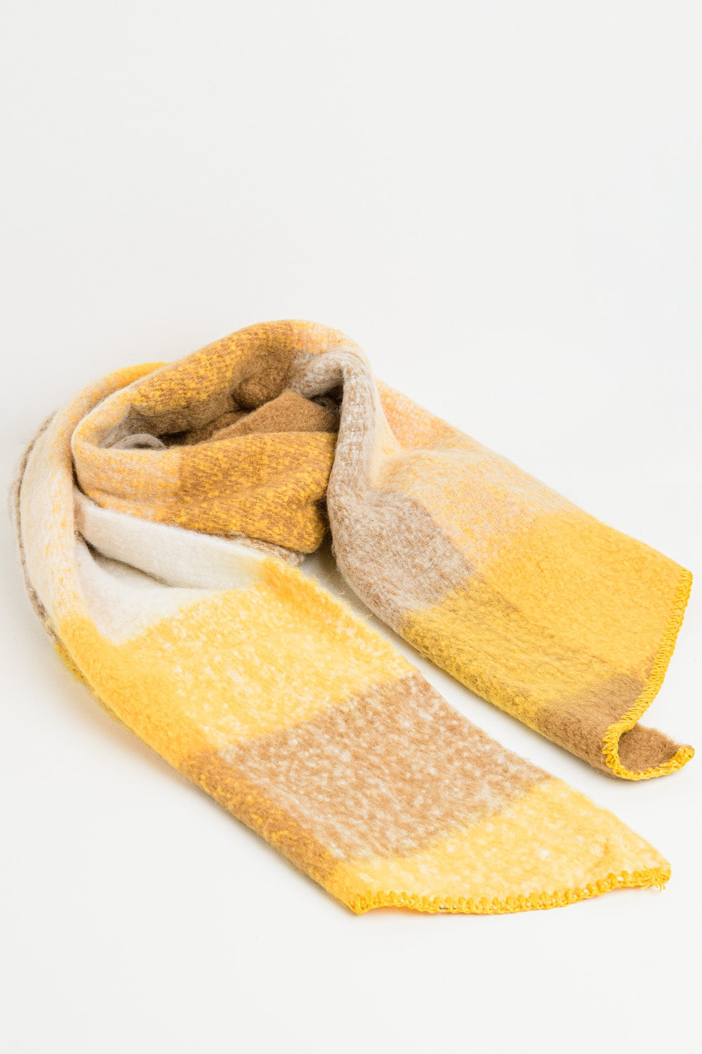 Foulard en beige et jaune