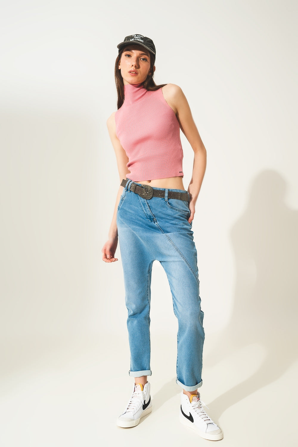 Jean baggy style années 90 Bleu délavé vintage