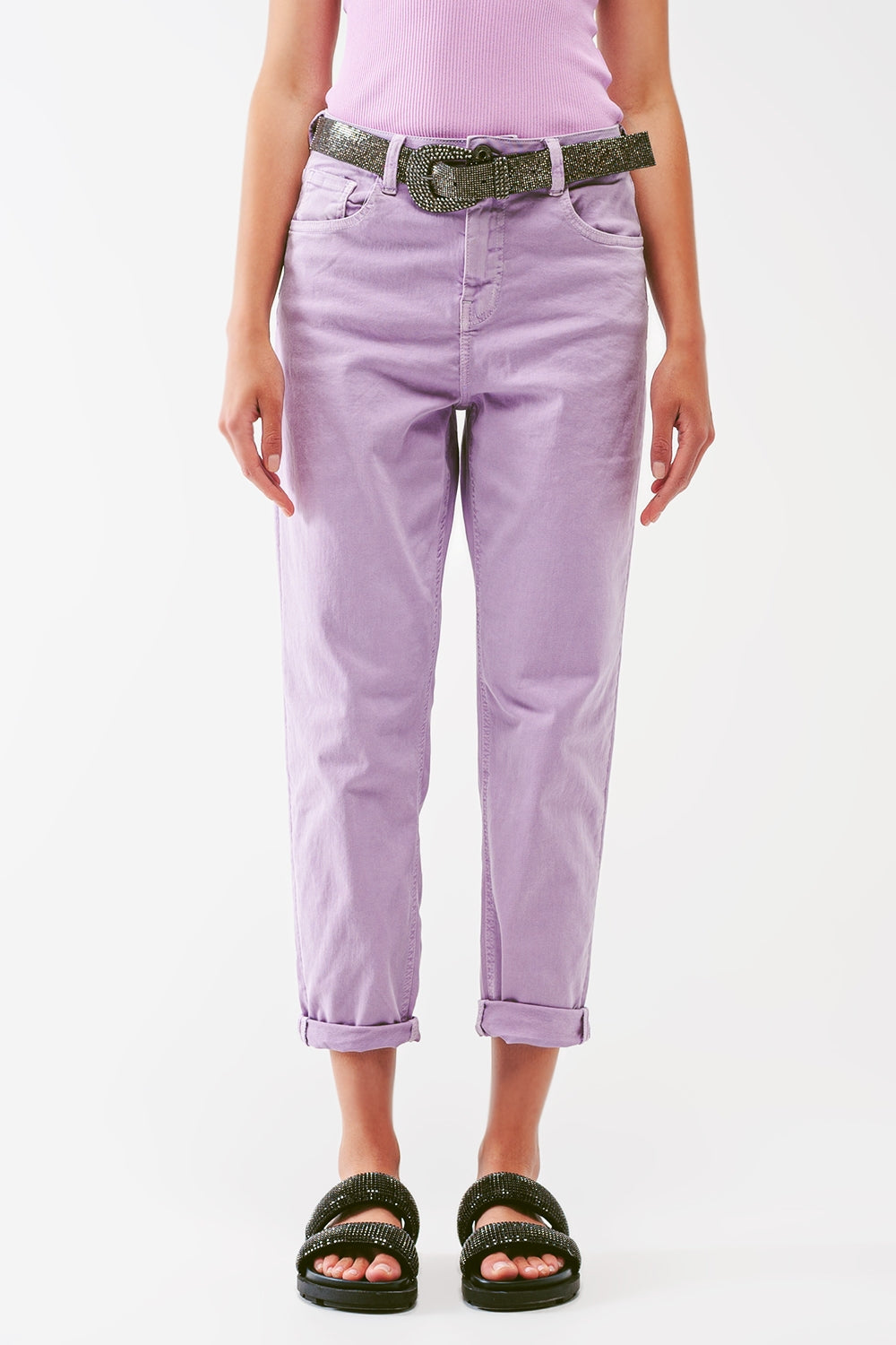 Jean basique décontracté en violet