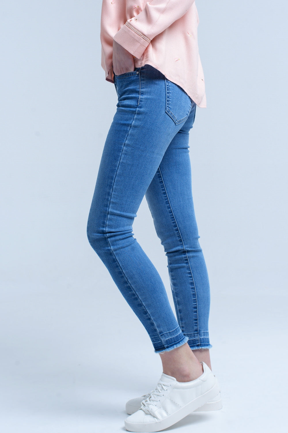 Jean en denim deux tons