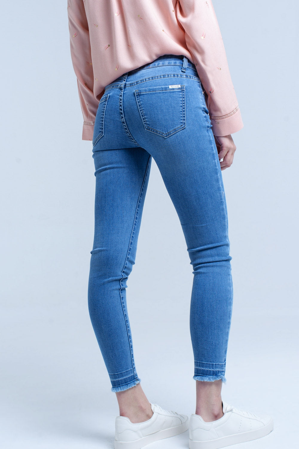 Jean en denim deux tons