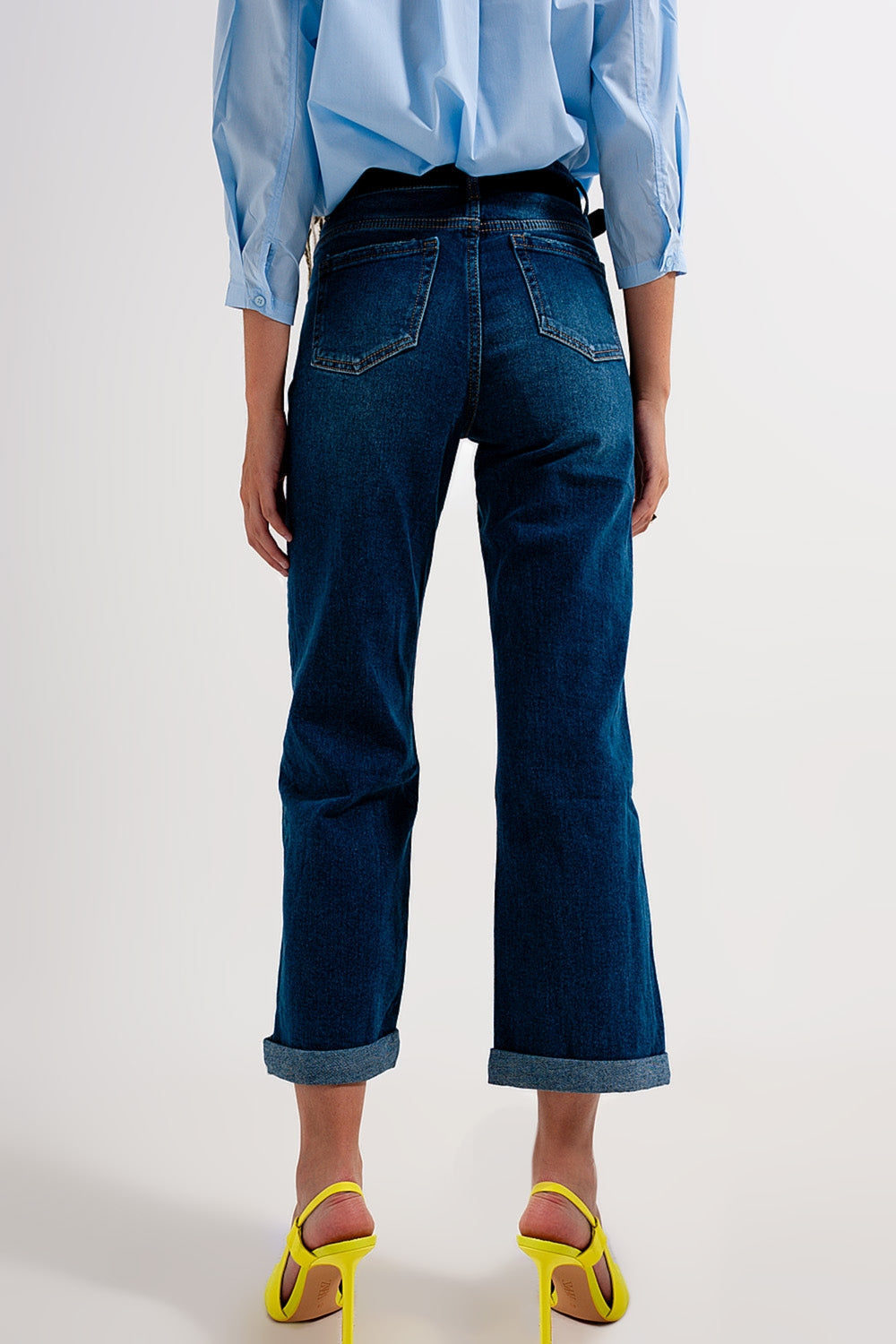 Jean flare style années 90 Bleu délavé moyen