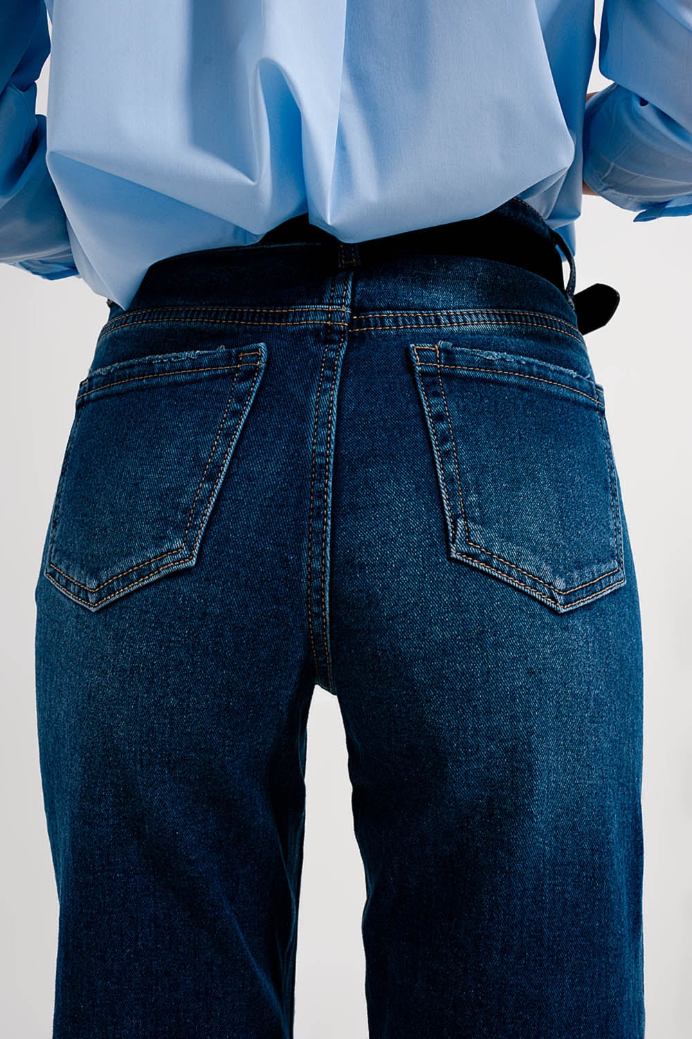 Jean flare style années 90 Bleu délavé moyen