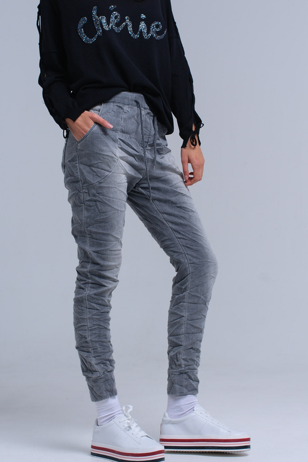 Jean gris Jogger
