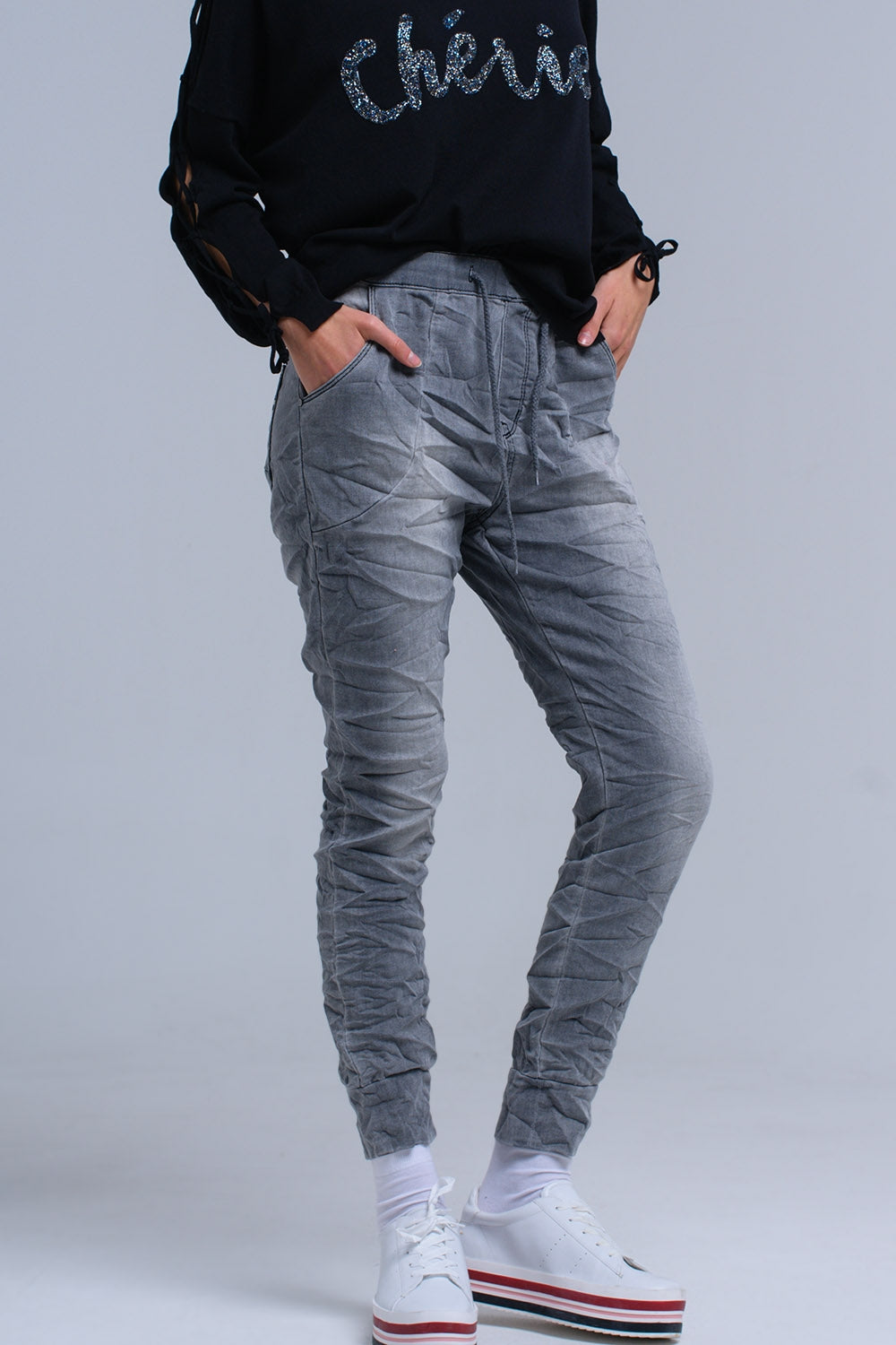 Jean gris Jogger