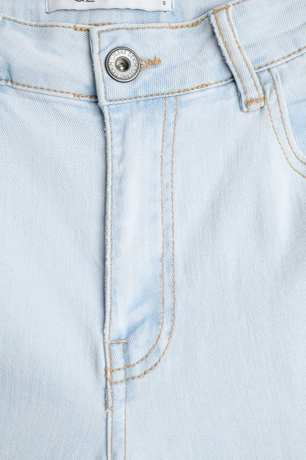 Jean oversize à jambe droite délavé clair