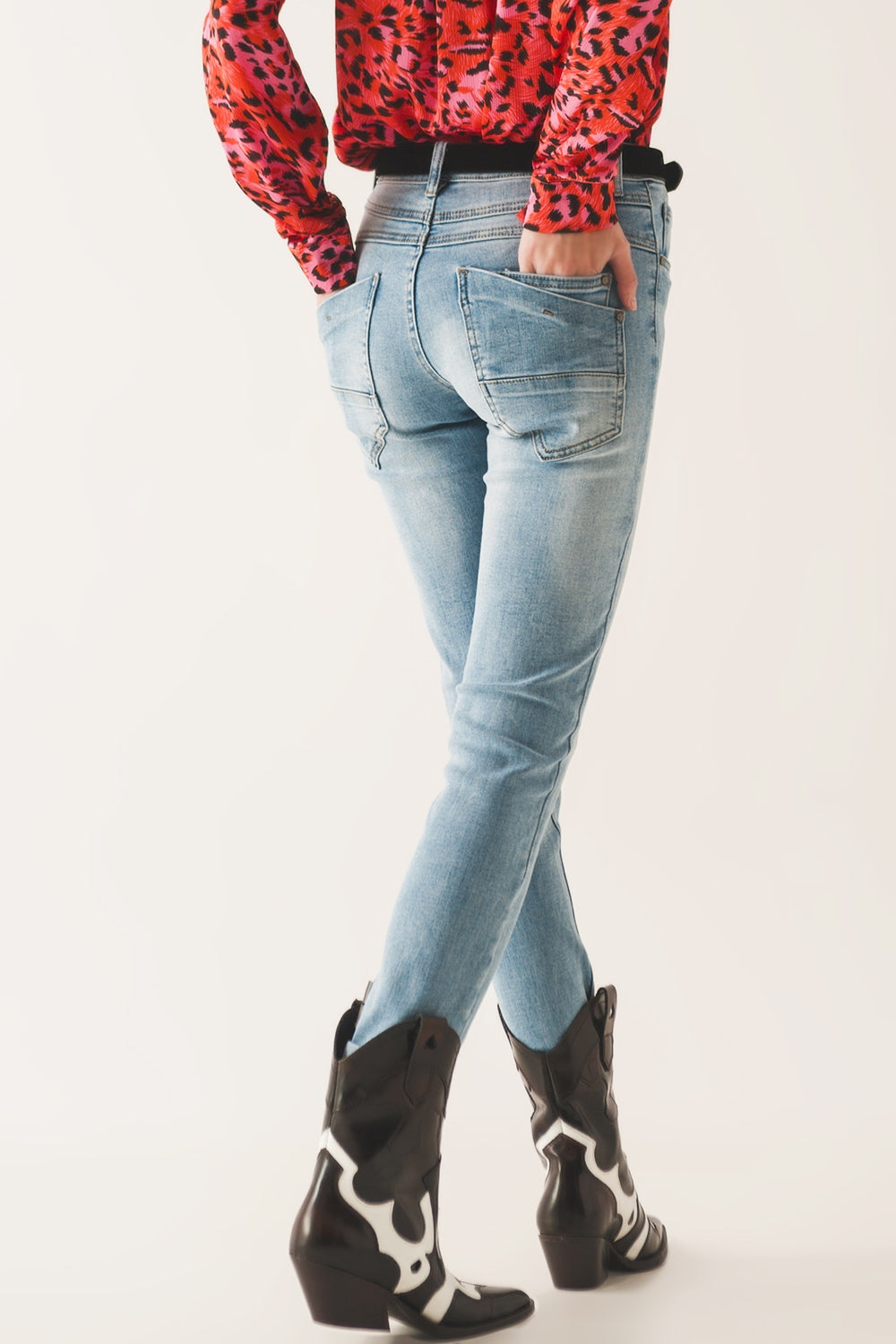 Jean skinny avec tissus élastique