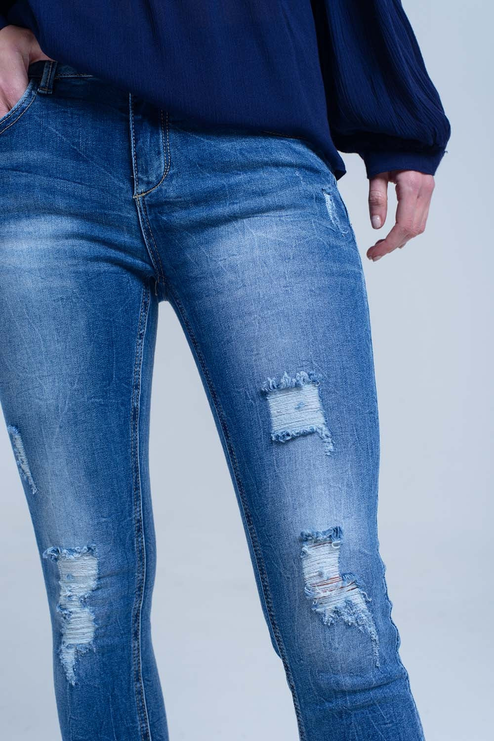 Jean skinny déchiré
