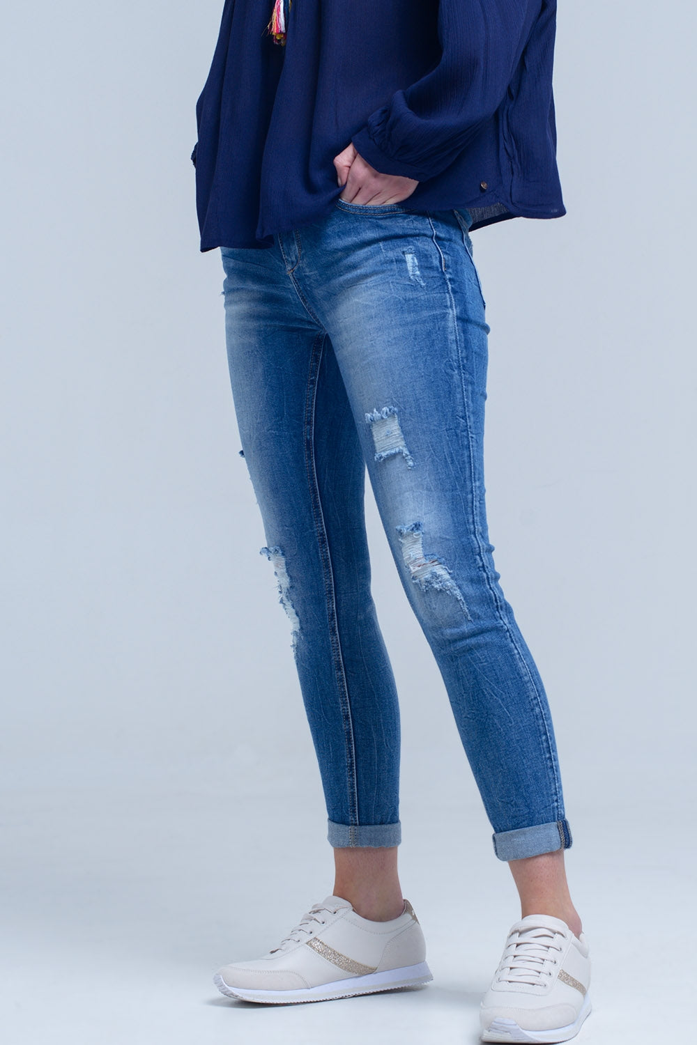 Jean skinny déchiré