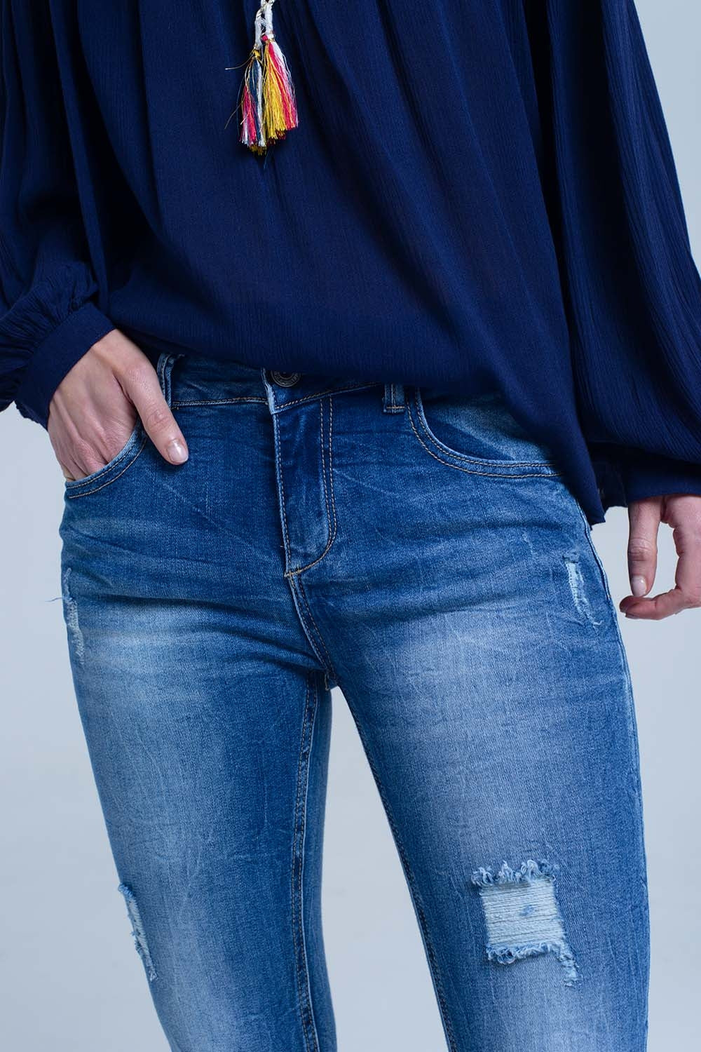 Jean skinny déchiré