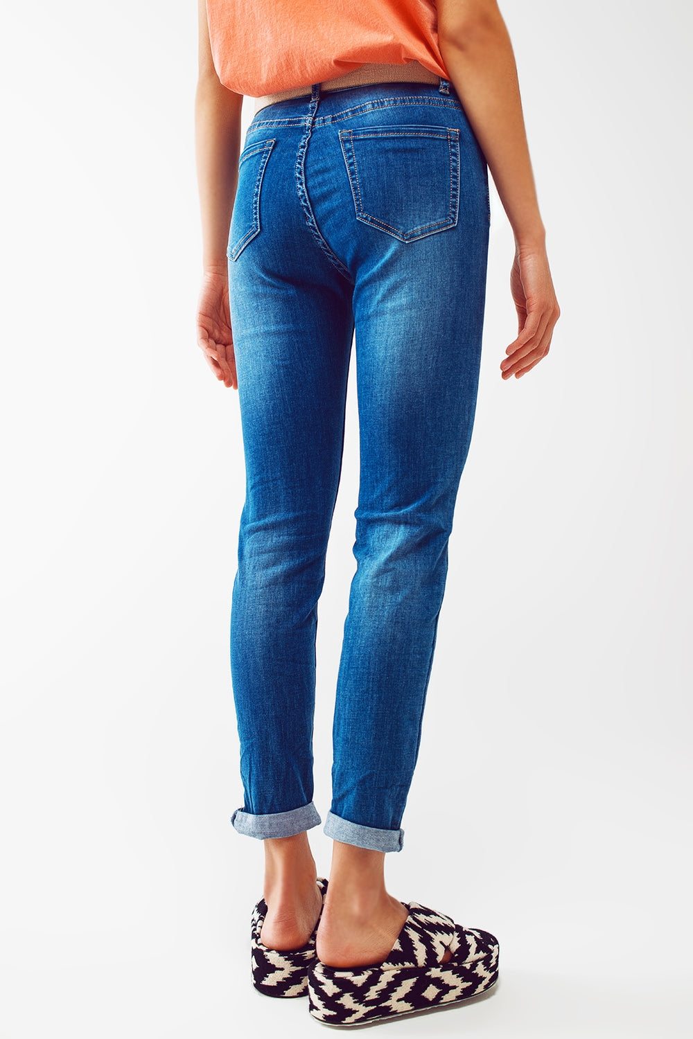Jean skinny Délavage moyen