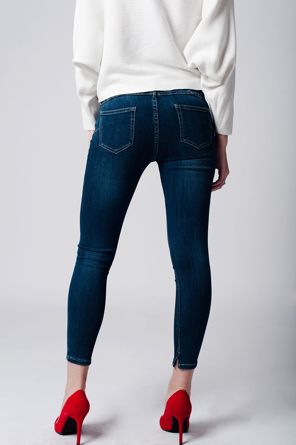 Jean skinny taille basse denim clare