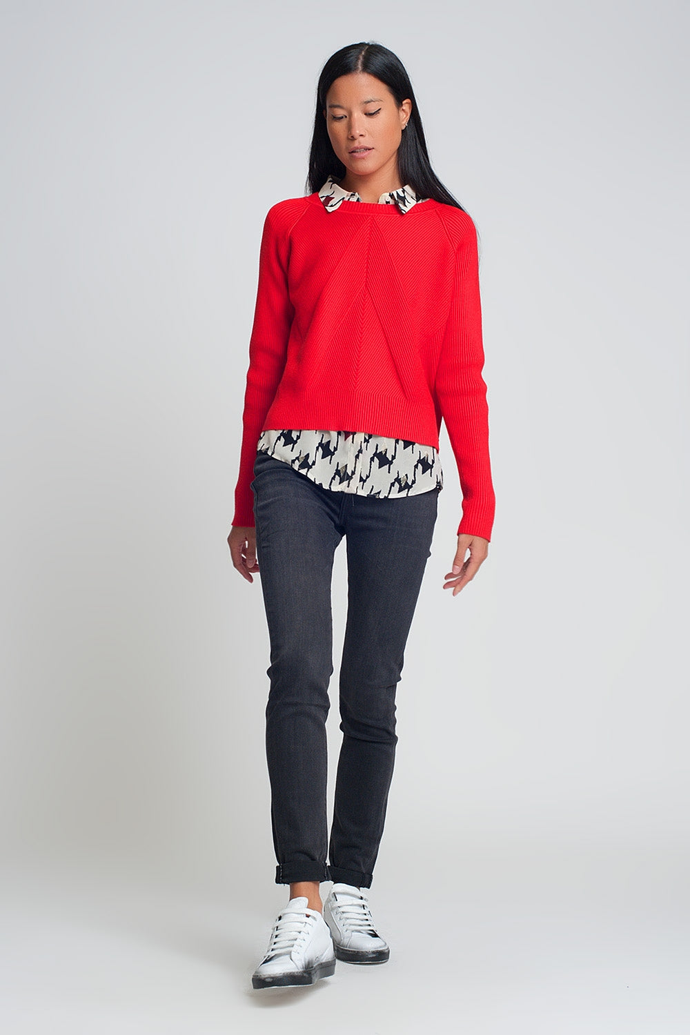 Jean skinny taille haute Noir