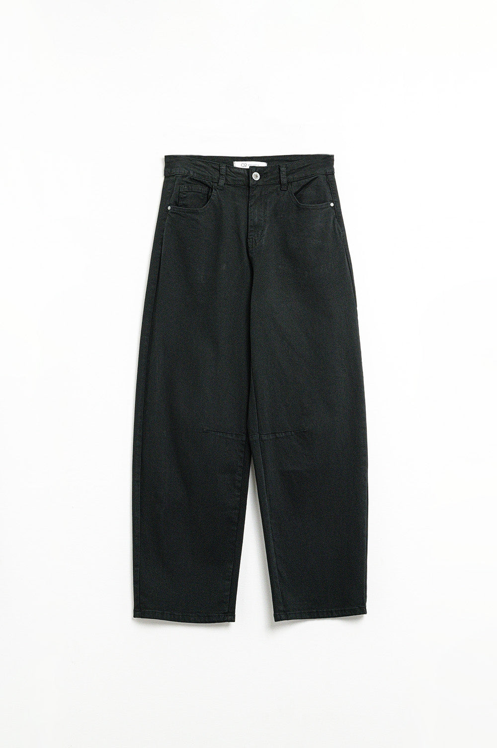 Jean stretch confortable avec jambe droite en noir