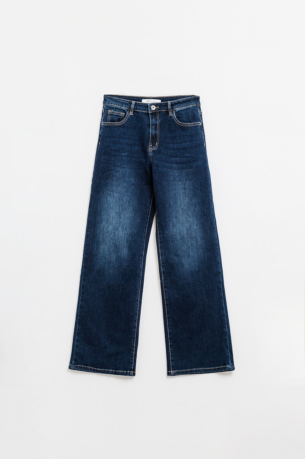 Jeans 90's à jambe large lavage foncé