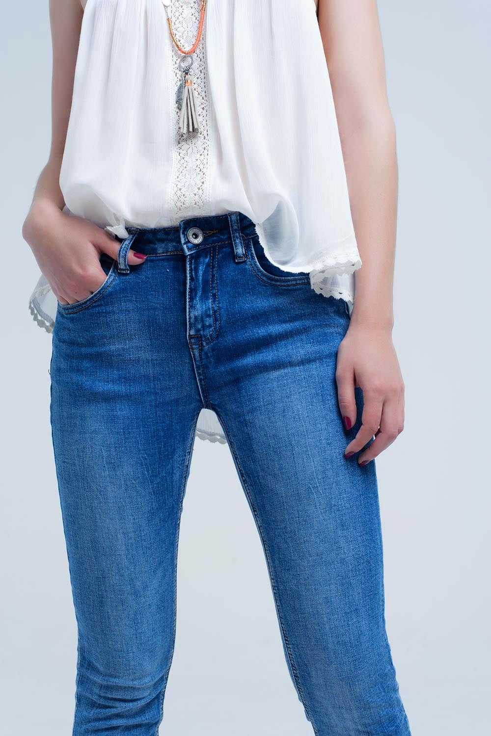 Jeans basiques avec poches