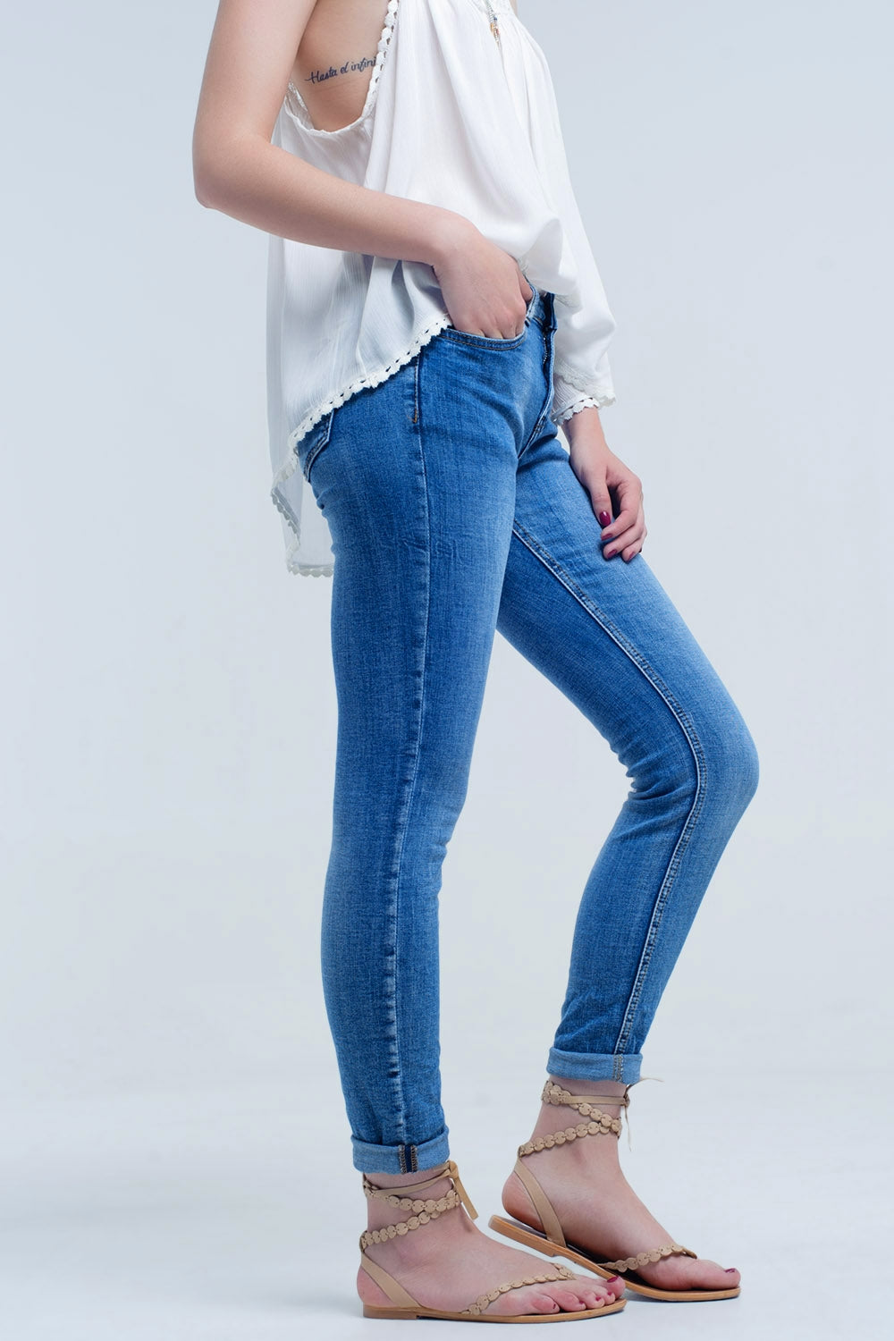 Jeans basiques avec poches