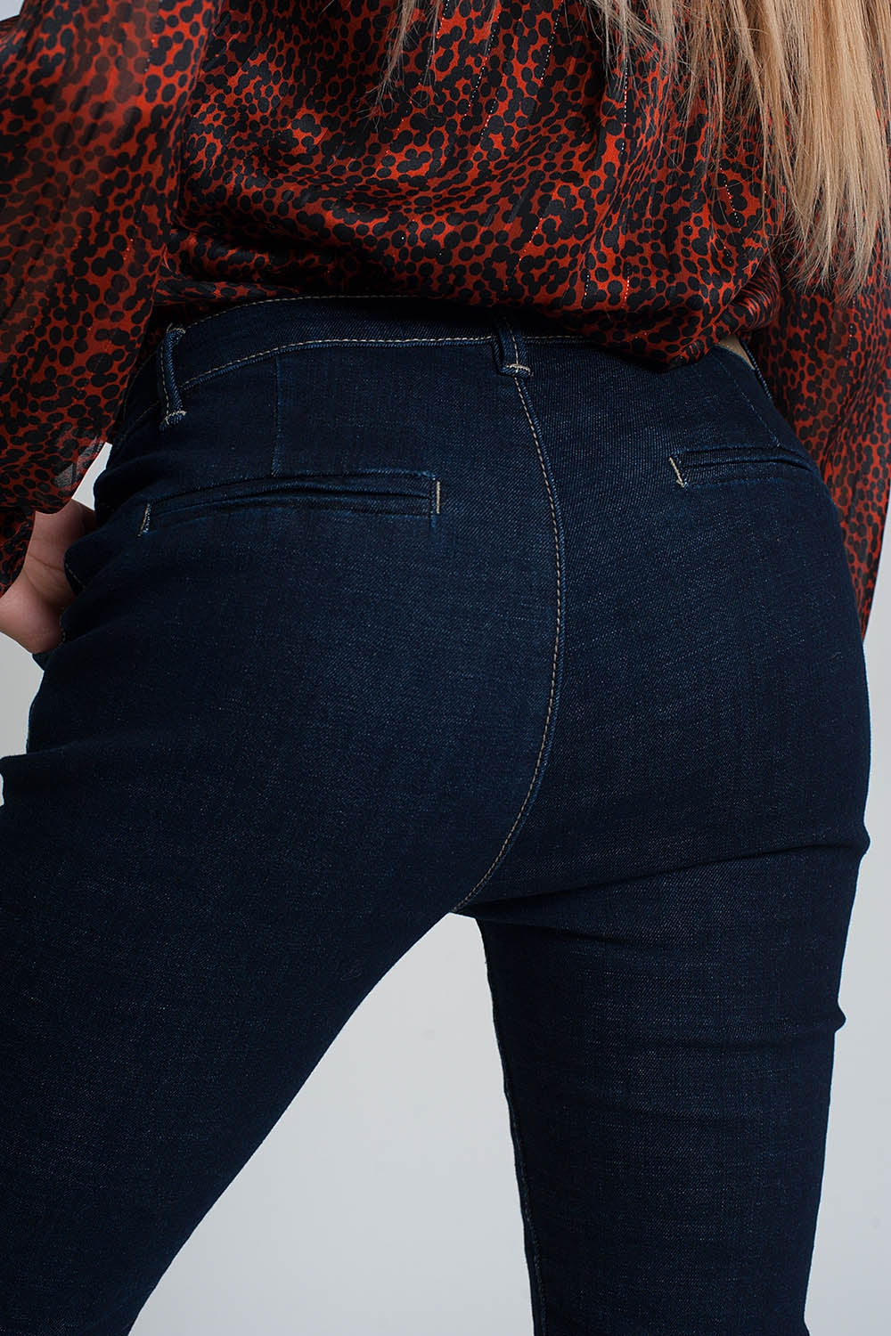Jeans coupe fine style chinois