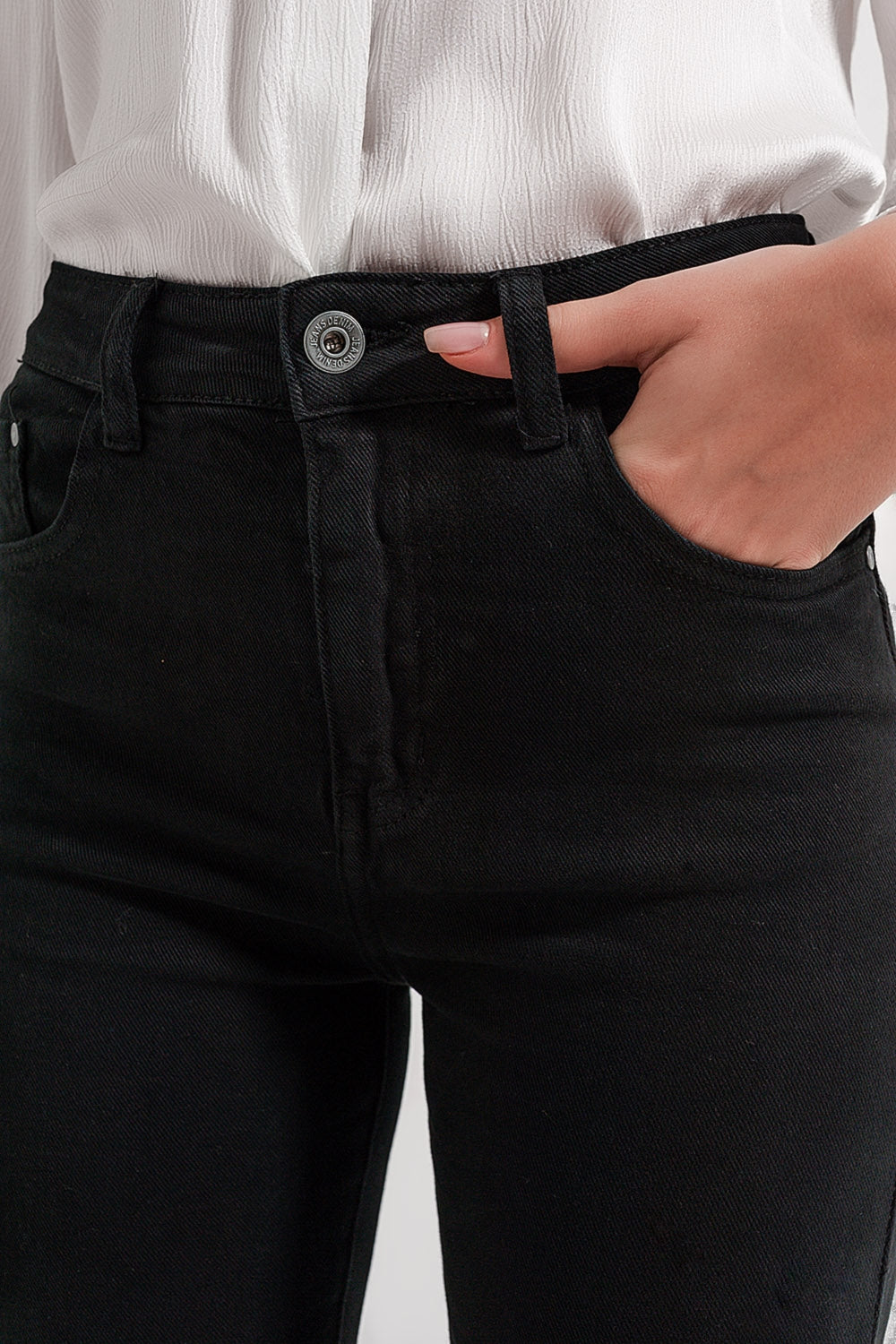 Jeans évasé noir