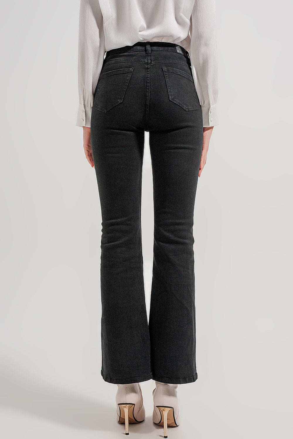 Jeans évasé noir